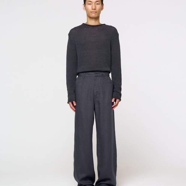 아모멘토 26ss 리넨 스트레이트 팬츠