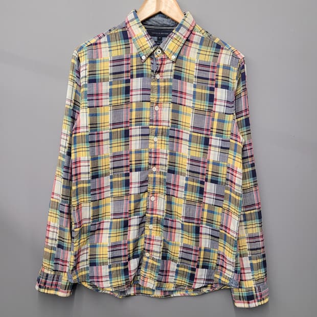 타미힐피거 패치워크 셔츠
