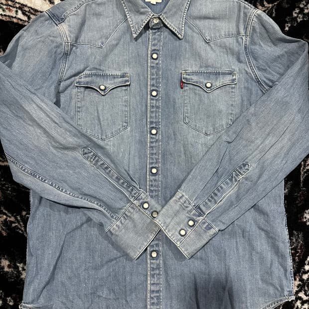 리바이스 웨스턴 데님 셔츠 