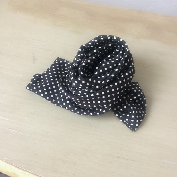 dot pattern scarf