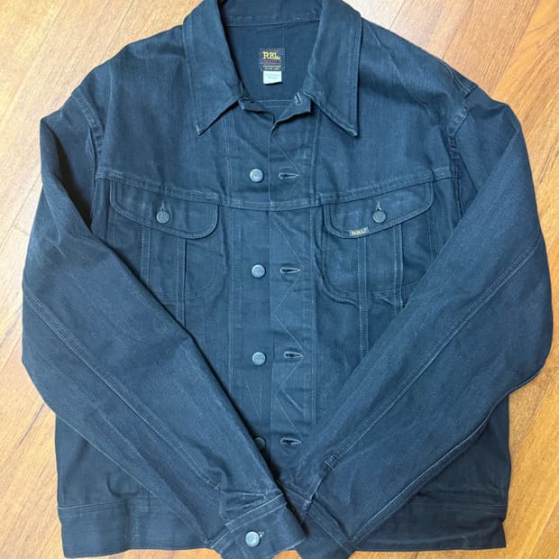 RRL lot271 블랙데님 자켓 L
