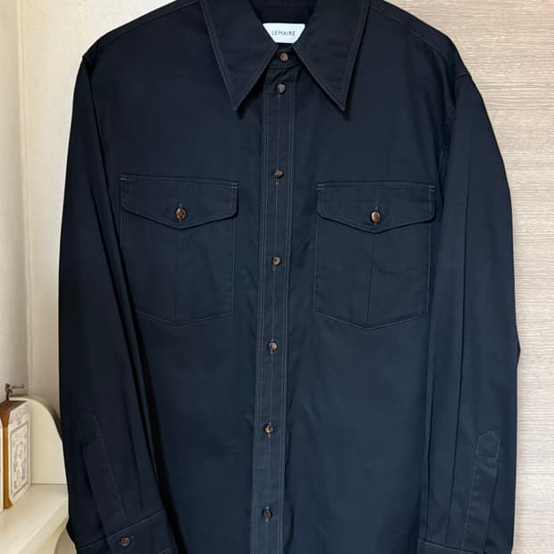 [48] 23SS 르메르 웨스턴셔츠 블랙