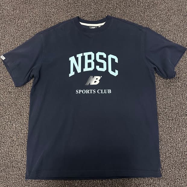 뉴발란스 반팔티셔츠 네이비 105(XL)