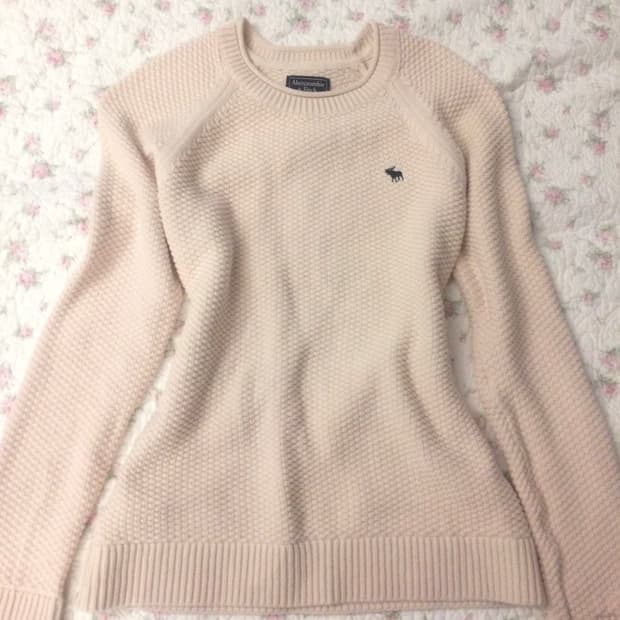 아베크롬비 딸기우유 니트 하구미 아오이유우깔