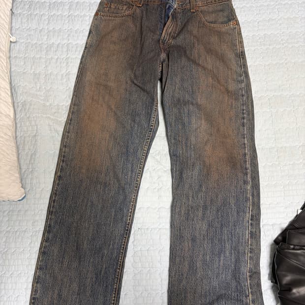 리바이스 505 샌드워싱 데님팬츠