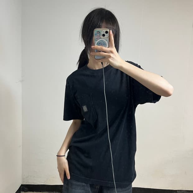 Stone Island Black Pocket T-Shirt