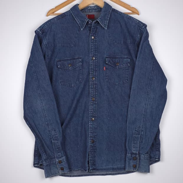 리바이스 레드탭 웨스턴 데님자켓 중청~진청 (L)