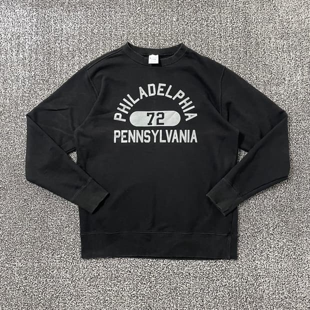 빈티지9. 챔피온 필라델피아 펜실베니아 맨투맨 스웻셔츠 롱 슬리브 빈티지