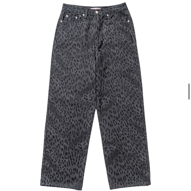 오피쉬 레오파드 팬츠 차콜