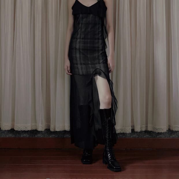 보헤미안서울 체크 원피스 현재품절