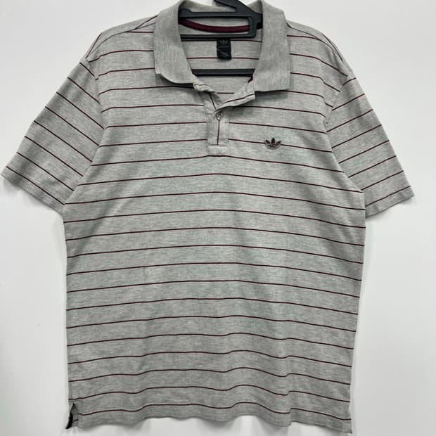 아디다스 줄무늬 카라티