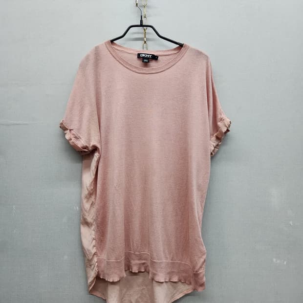 DKNY 실크/캐시미어 혼방 반팔 니트 P(M)