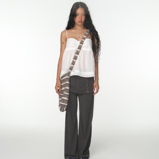 코이세이오 easy layer pants charcoal