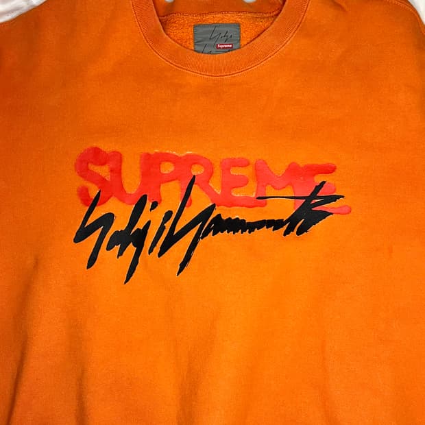 슈프림 x 요지야마모토 로고 스웻셔츠