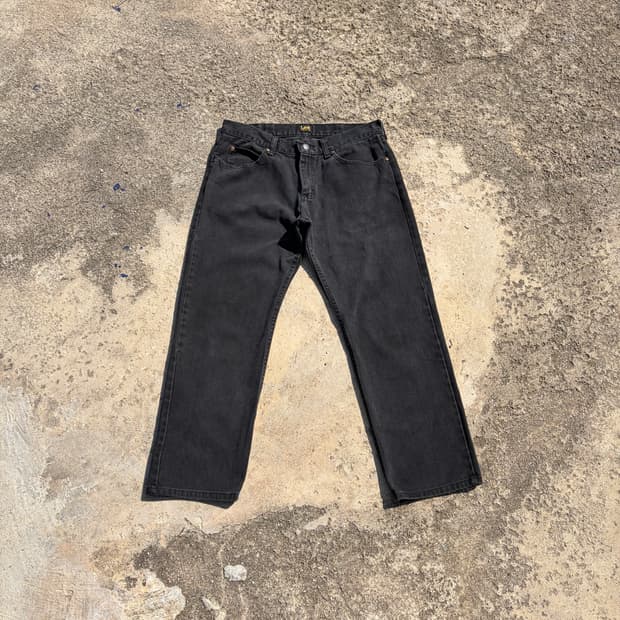 00s LEE 빈티지 흑청 빈티지 블래진 데님팬츠 34x29