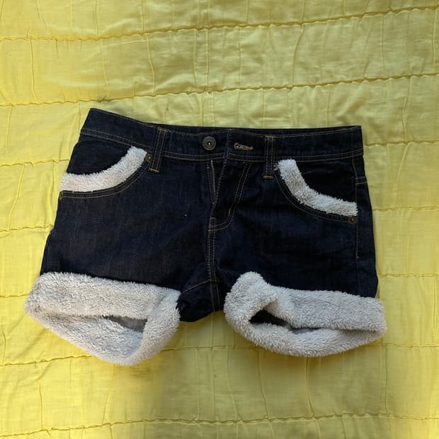 보들보들 퍼 팬츠 핫팬츠 갸루