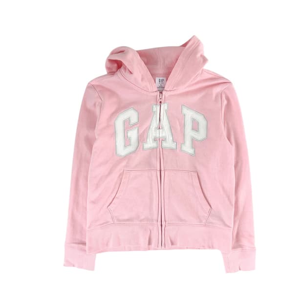 갭 연핑크 후드집업 