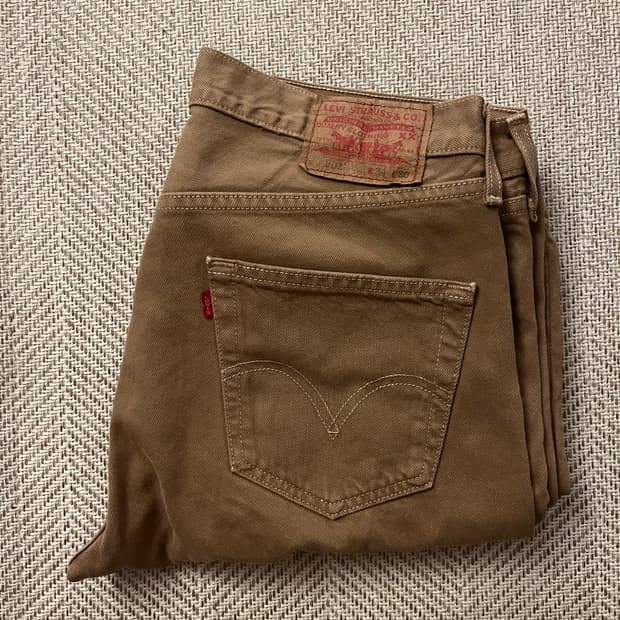 리바이스 501 브라운데님