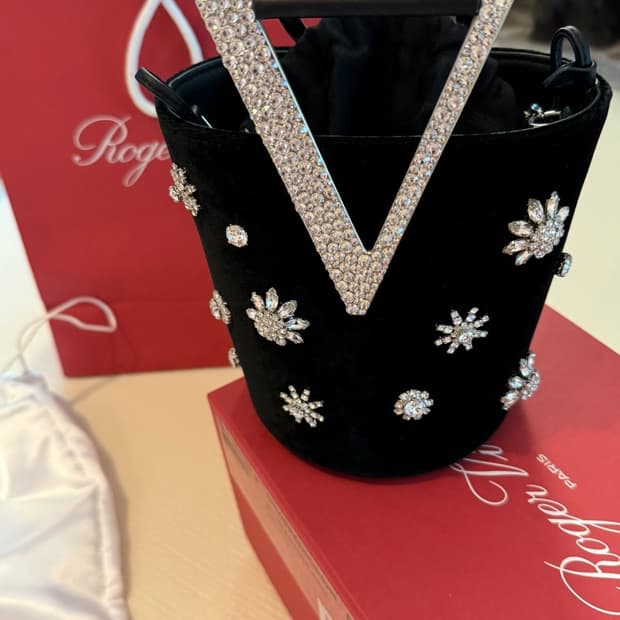 로저비비에 한정판 최고가 쥬얼리백+벨트 급처 새상품급