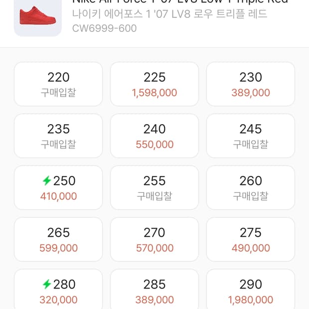 에어포스 1 레드