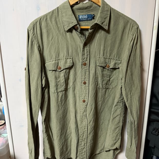 폴로 투포켓 린넨 셔츠 L