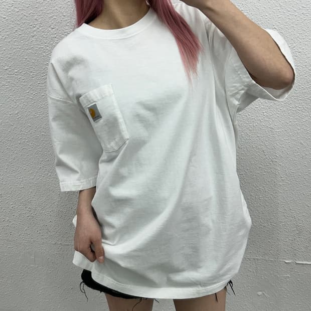 칼하트 화이트 반팔티 XL