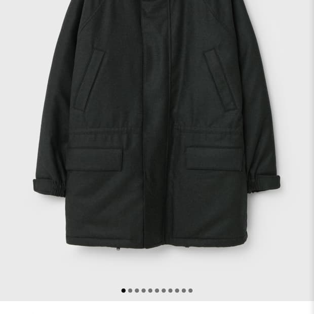 [S] 오라리 AURALEE 패디드 블루종 차콜 3