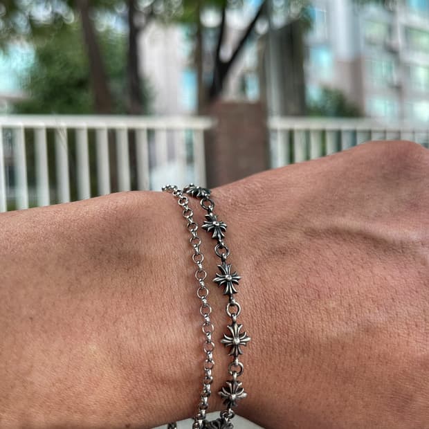 Solid Link Bracelet S925 3mm 남자팔찌
