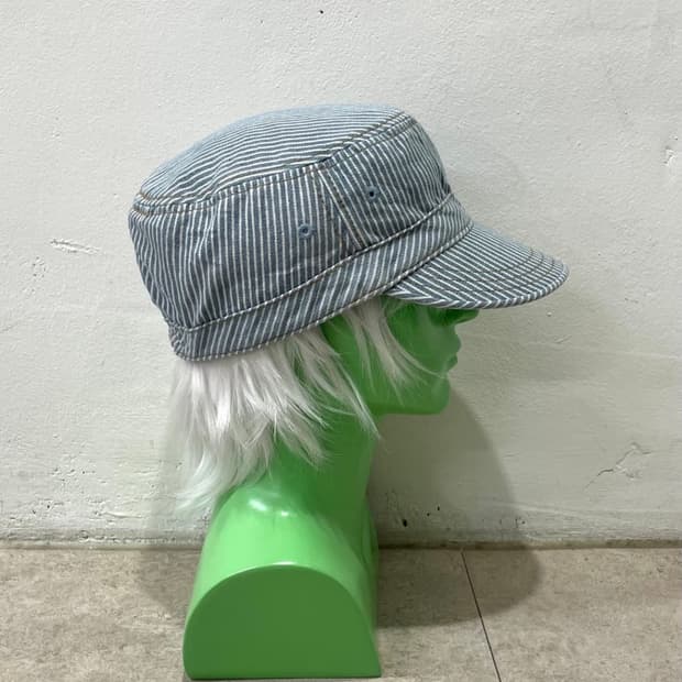 빈티지 스트라이프 밴딩캡