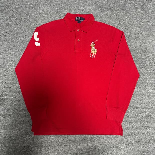 폴로 빅포니 럭비 카라티 레드