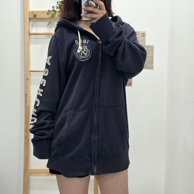 [프립]XL/아베크롬비 후드집업 네이비
