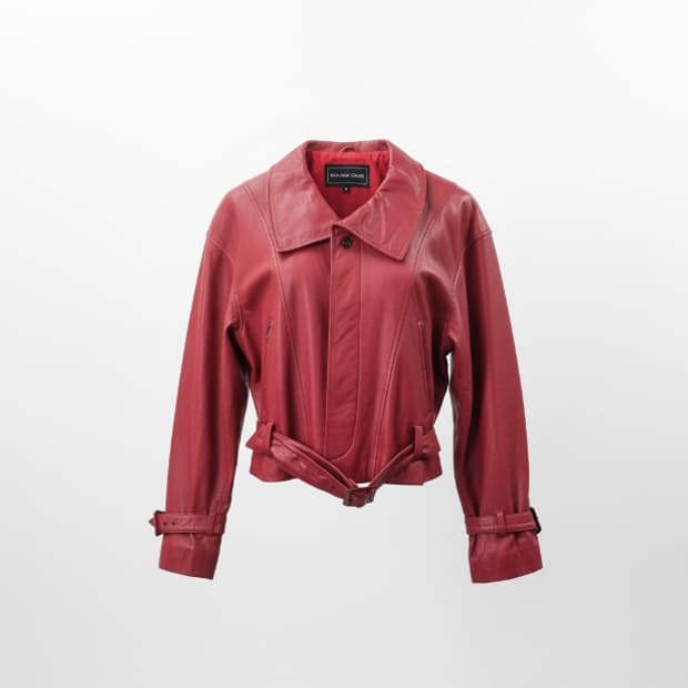 일본 JHA-JHA CLUB 여성 가죽 자켓 1852
