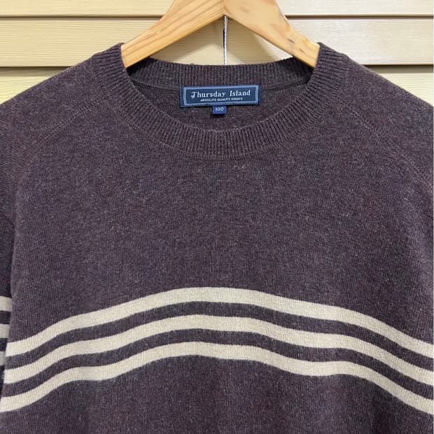 써스데이아일랜드 남성 진브라운 울니트 100사이즈