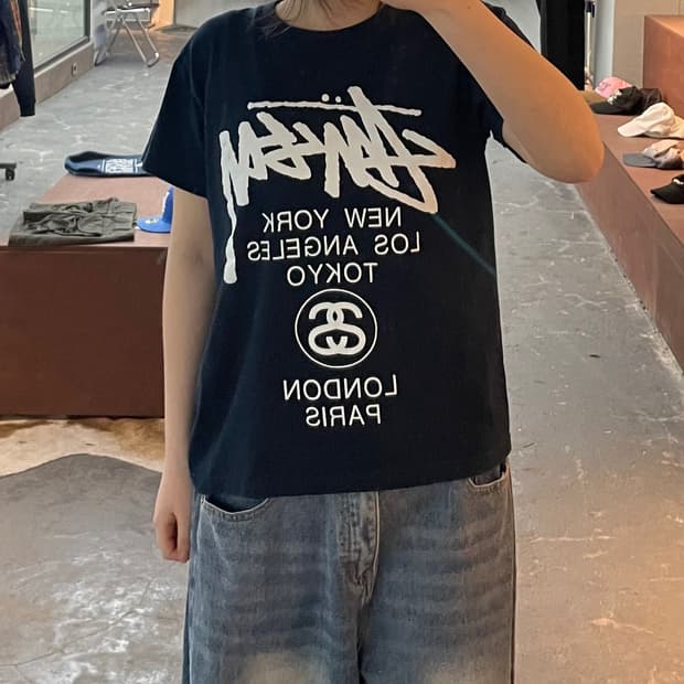 스투시 월드투어 반팔 티셔츠 H2402