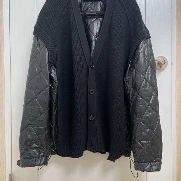 준지 블랙 바시티 가디건 M(105)