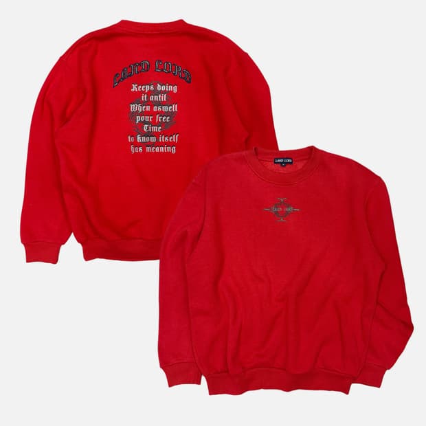 trival printing red sweatshirt