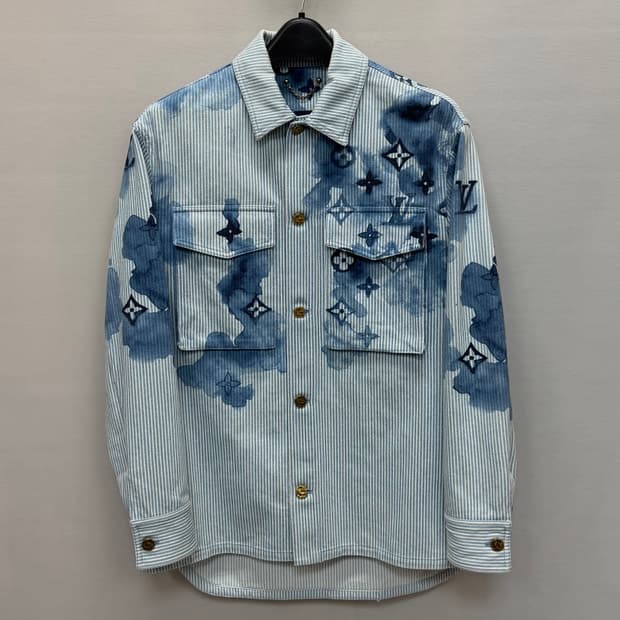 루이비통 워터컬러 데님 셔츠 자켓 ( 100 )