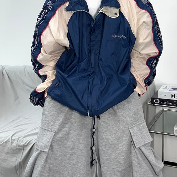 챔피온 00s USA 빅로고 바람막이 2XL