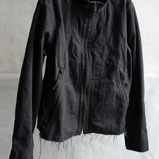 zip up jacket / black