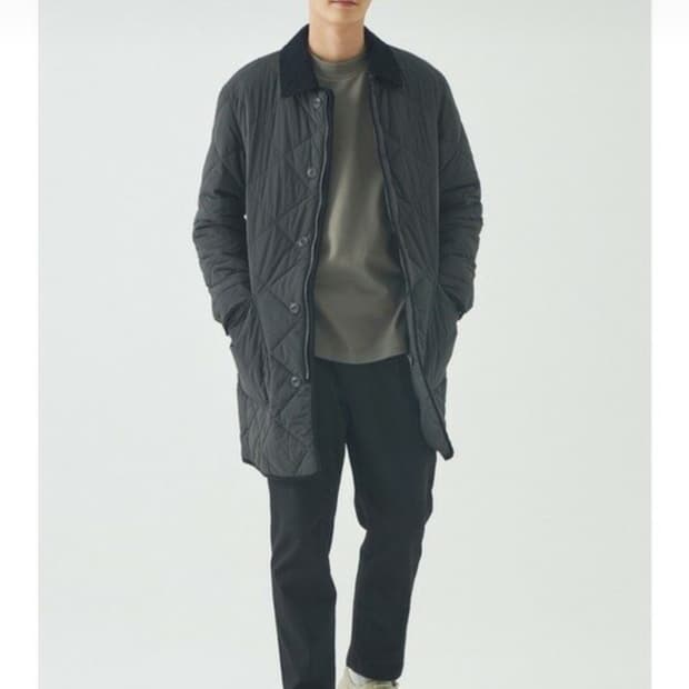 에피그램 코듀로이 퀼팅 코트