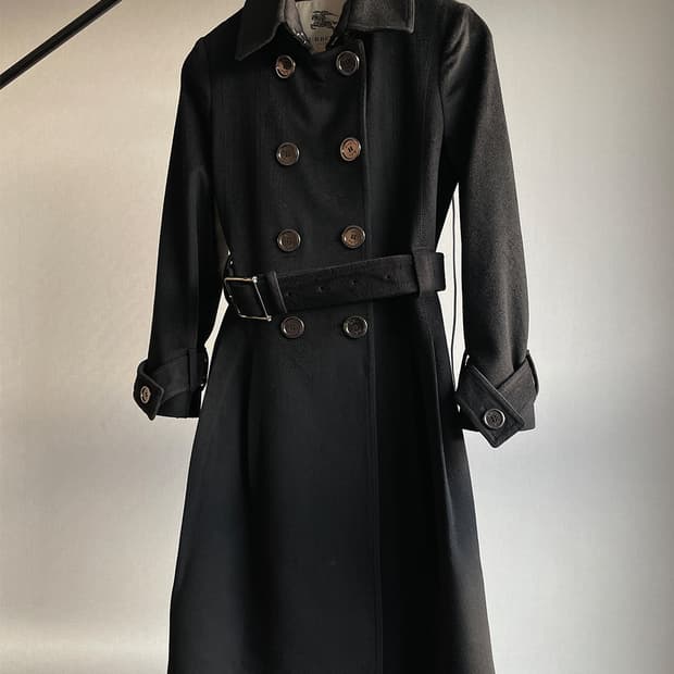 버버리 캐시미어 블랜드 울 롱코트