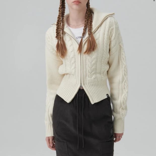 시티브리즈 케이블니크 가디건