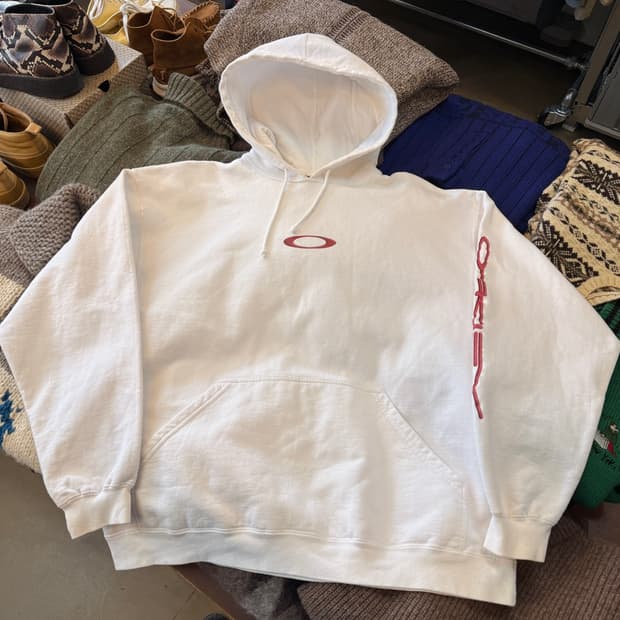 90S 오클리 써클로고 암로고 L XL 후드티 MADE IN CANADA