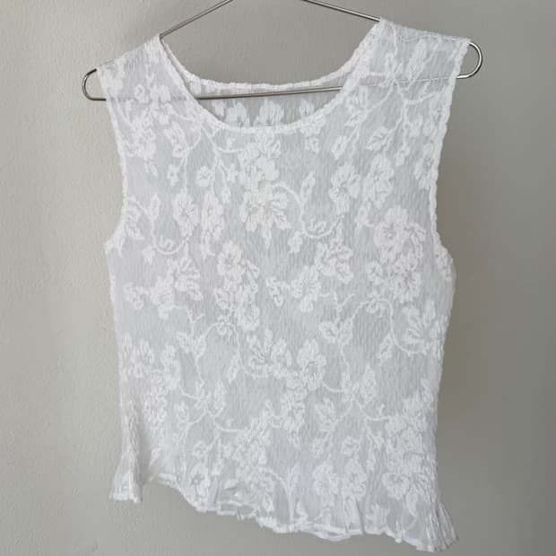 빈티지 시스루 슬리브리스