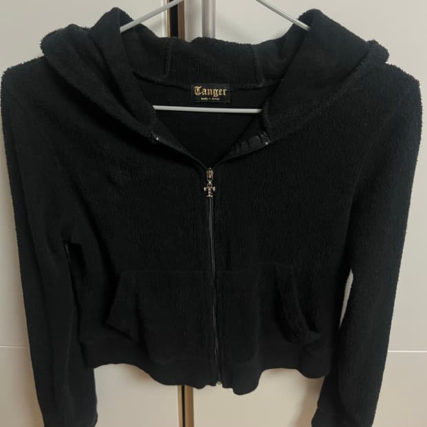 Tanger 블랙 후리스 집업