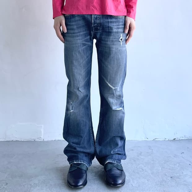 디젤 플레어 데님 팬츠
