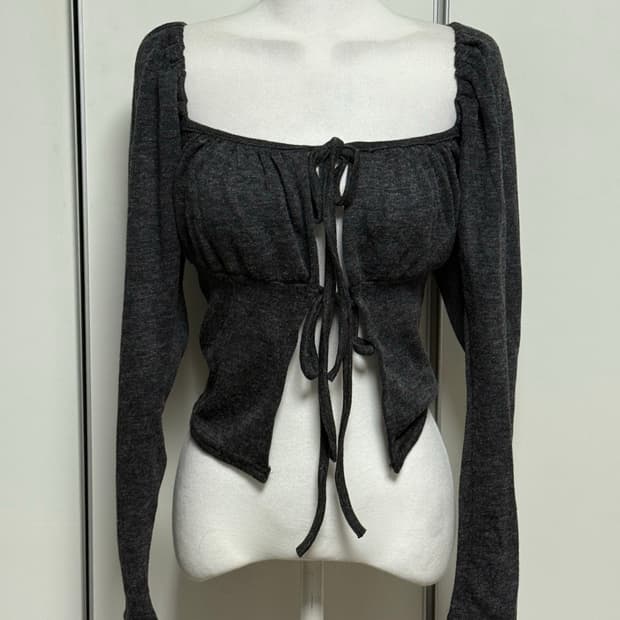 리본 퍼프티 차콜 