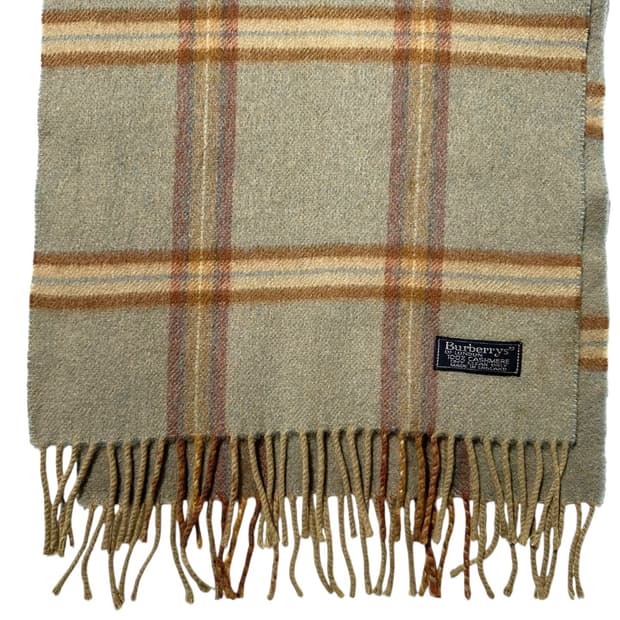 버버리 캐시미어 100% 체크 머플러 목도리