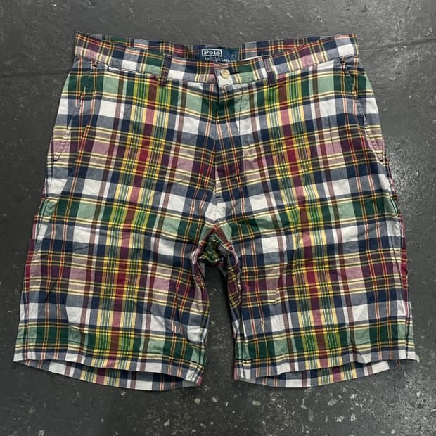 34 롤로 랄프로렌 체크 반바지