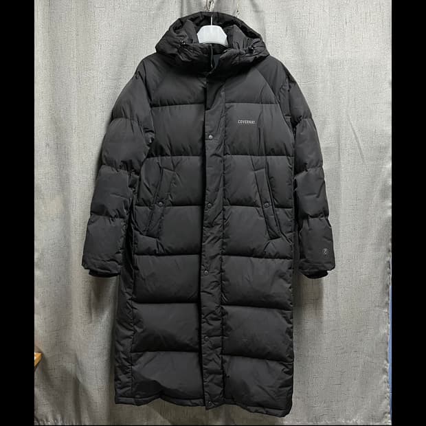 [L] 커버낫 어센틱 로고 롱패딩 점퍼
